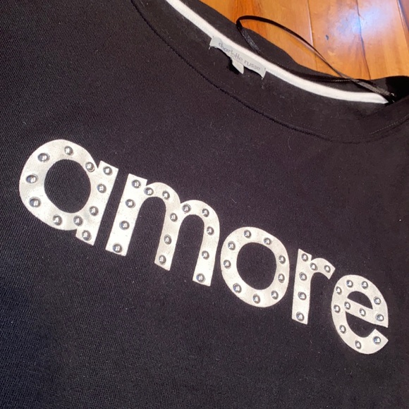NWT- AMORE CREW NECK CHARLOTTE RUSSE- SMALL - Picture 2 of 5